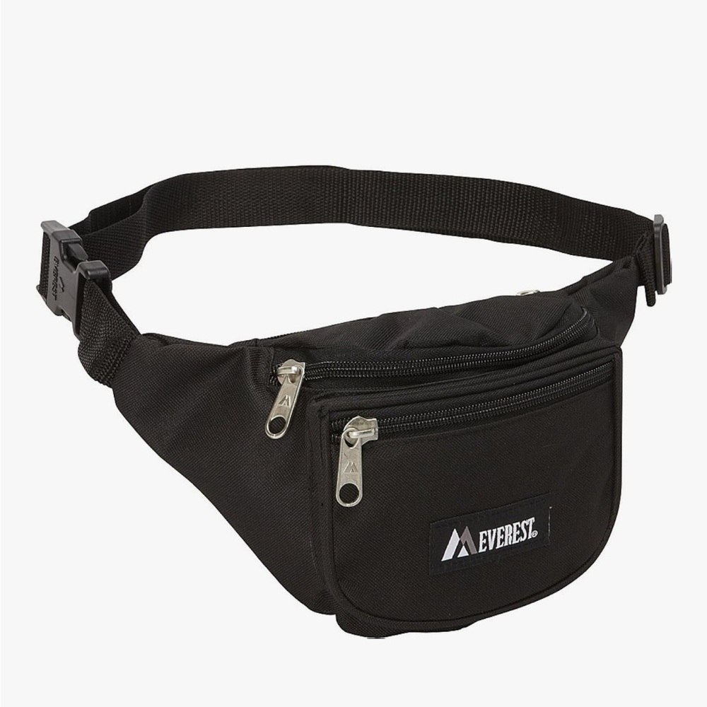 Everest Unisex Signature Waist Hip Pack in Black